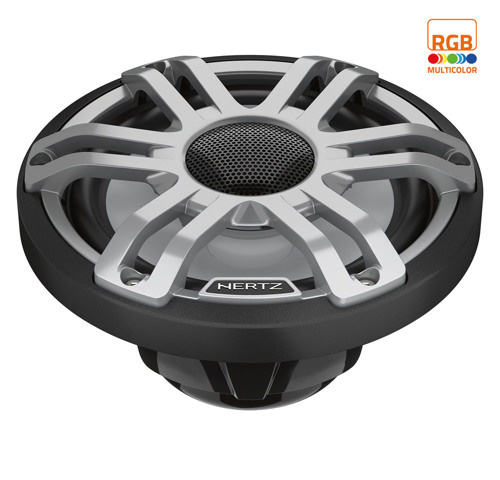 Hertz HMX 6.5 S-LD-G - 6.5" Marine Sport high performance coax speakers grijs RGB LED, set van 2