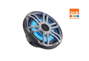 Hertz HEX 6.5 S-LD-G - 6.5" Marine Sport coax speakers grijs RGB LED, set van 2