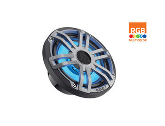 Hertz HEX 6.5 S-LD-G - 6.5" Marine Sport coax speakers grijs RGB LED, set van 2