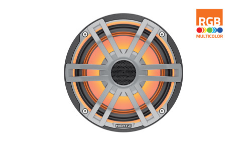 Hertz Hertz HEX 6.5 S-LD-G - 6.5" Marine Sport coax speakers grijs RGB LED, set van 2