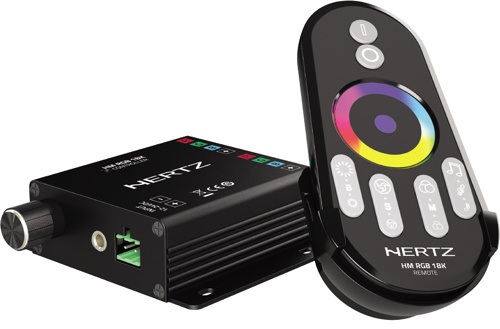 Hertz Hertz HM RGB 1 BK - RGB Led bediening met remote