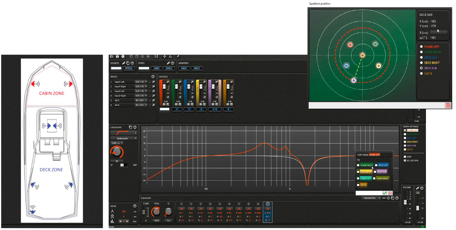 Hertz Hertz HMD8 DSP - Marine 8-kanaals DSP versterker 1040 Watt