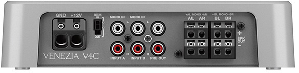 Hertz VENEZIA V4C - Marine Hi-Res compact D-Class 4-kanaals versterker 760 Watt