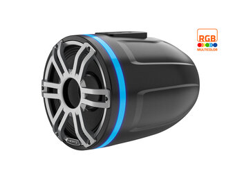 Hertz HTX 8H S-FL-G - 8" Marine Tower Sport speaker zwart RGB LED, vlakke montage, enkel, 400 Watt