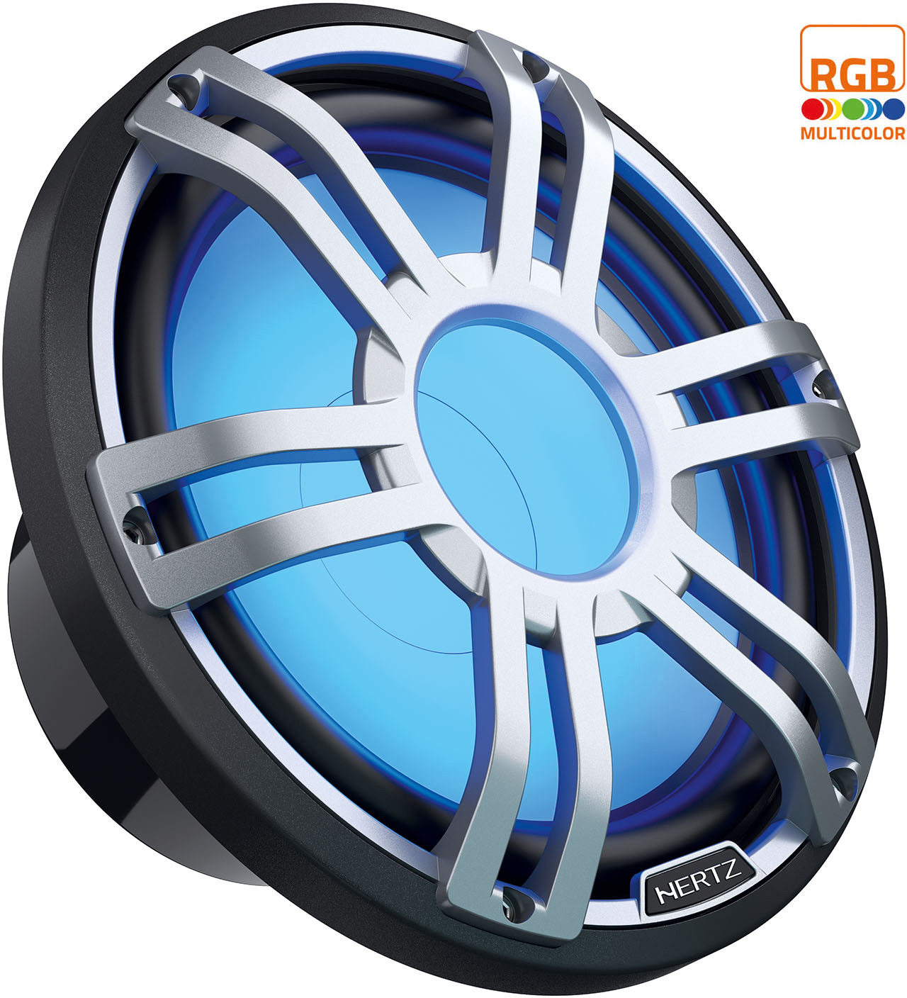 Hertz Hertz HMS 10 S4-LD-G.1 - 10" Marine Sport subwoofer 4 Ohm grijs RGB LED