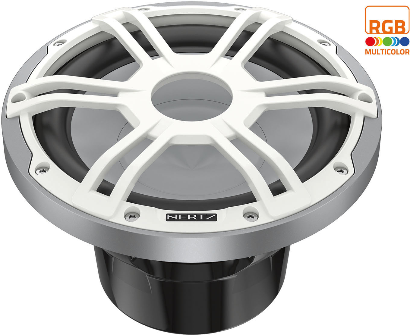 Hertz HMS 10 S4-LD-SW.1 - 10" Marine Sport subwoofer 4 Ohm wit RGB LED