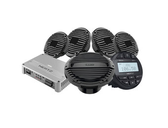 Hertz KIT HMR10 HEX6.5 HMS10 Zwart V5C 12V