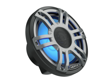 Hertz HMX 7.7 S-LD-G - 7.7" Marine Sport grijs high performance coax speakers RGB LED, set van 2