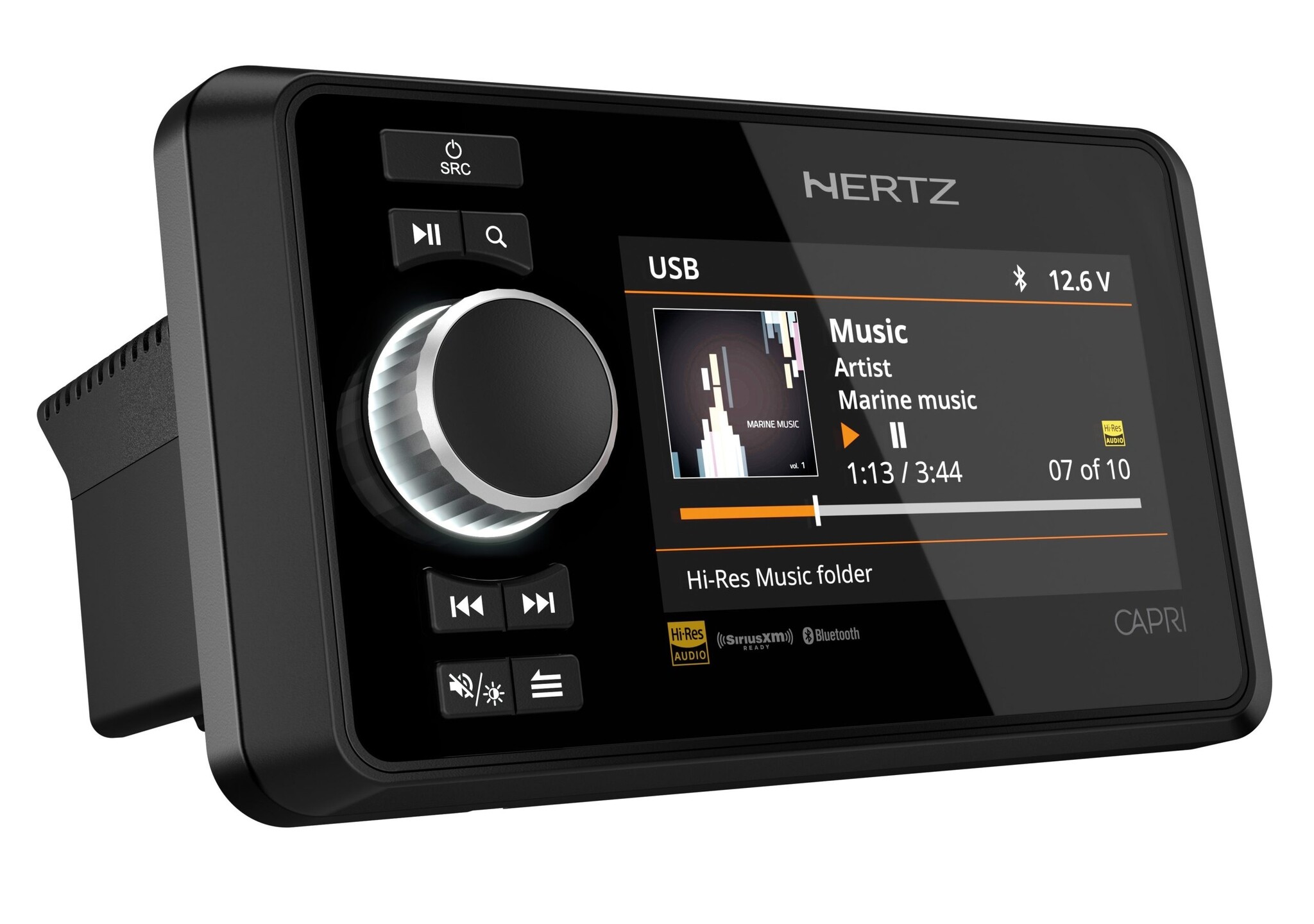 Hertz Hertz CAPRI DAB+ - DAB+/FM/USB/BT/NMEA2000 4x70 Watt, 4 zones