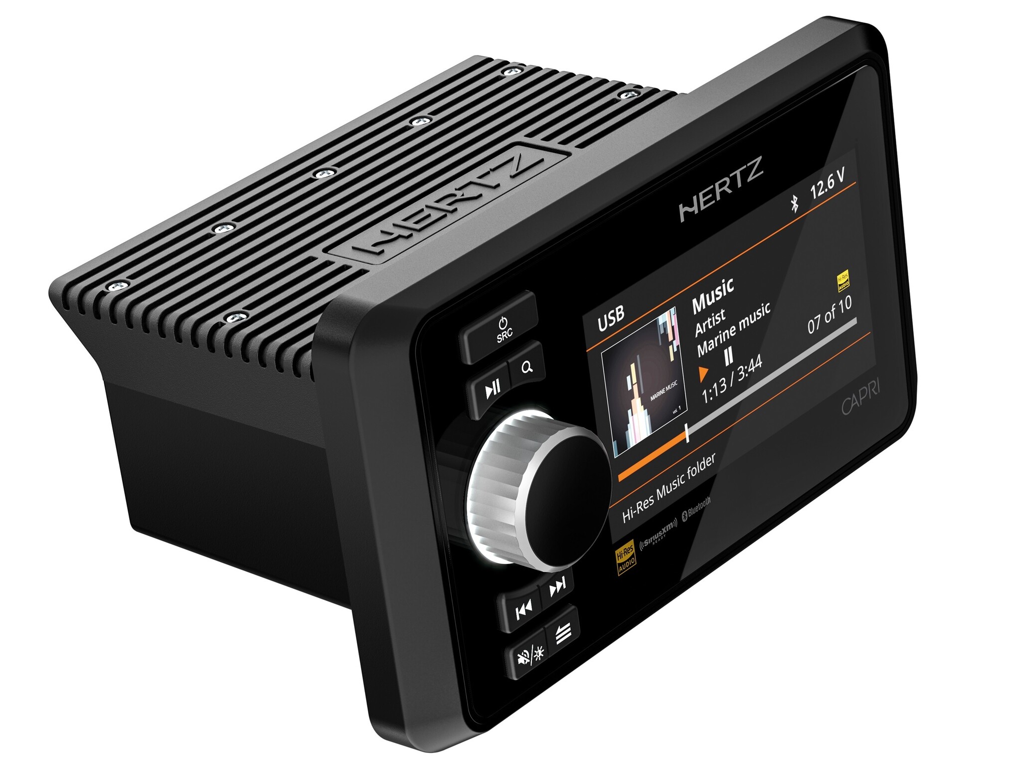 Hertz CAPRI DAB+ - DAB+/FM/USB/BT/NMEA2000 4x70 Watt, 4 zones, foto 2 van 4