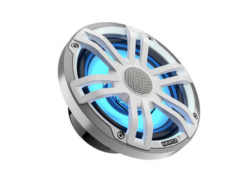 Hertz HEX 6.5 S-LD-SW - 6.5" Marine Sport coax speakers wit zilver RGB LED, set van 2