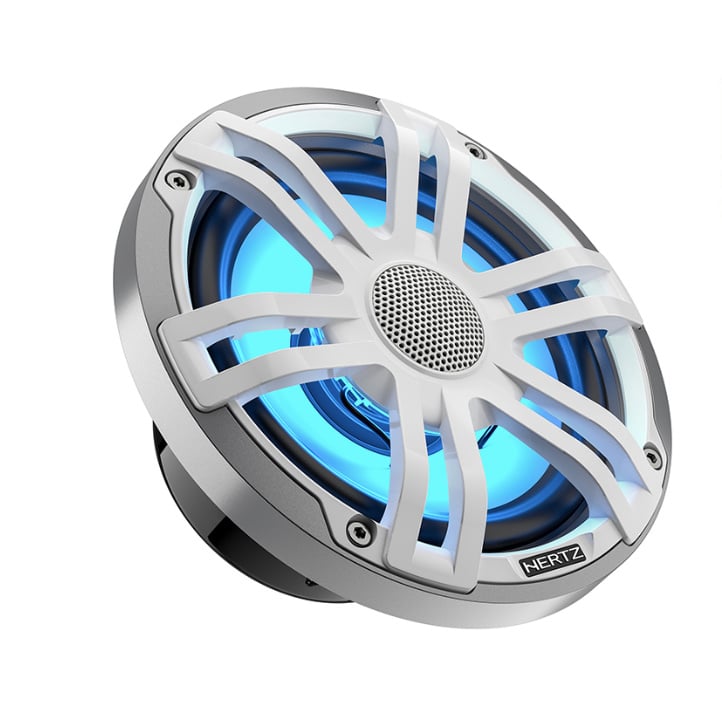 Hertz HEX 6.5 S-LD-SW - 6.5" Marine Sport coax speakers wit zilver RGB LED, set van 2