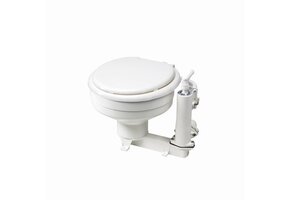 RM69 Handtoilet met bajonet sluiting, pot en bril kunststof wit