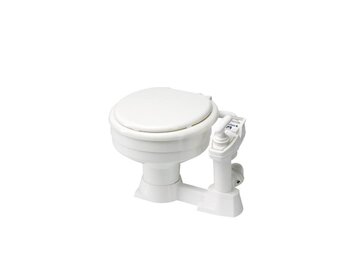 RM69 Handtoilet Sealock met bajonet sluiting, pot en bril kunststof wit