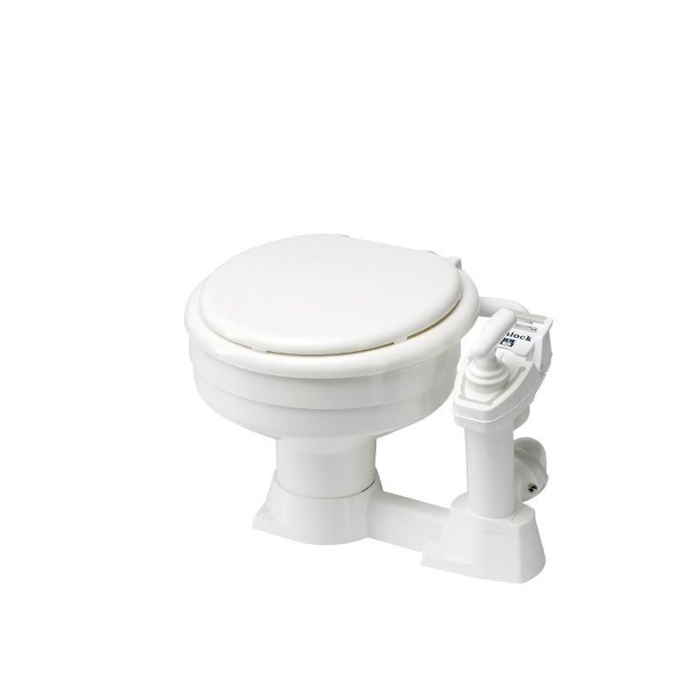 RM69 Handtoilet Sealock met bajonet sluiting, pot en bril kunststof wit