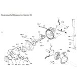 RM69 Onderbak voor handlenspomp Senior wit