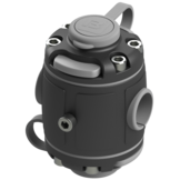 Borika montage voet dubbel voor railingmontage Ø 22/25 mm