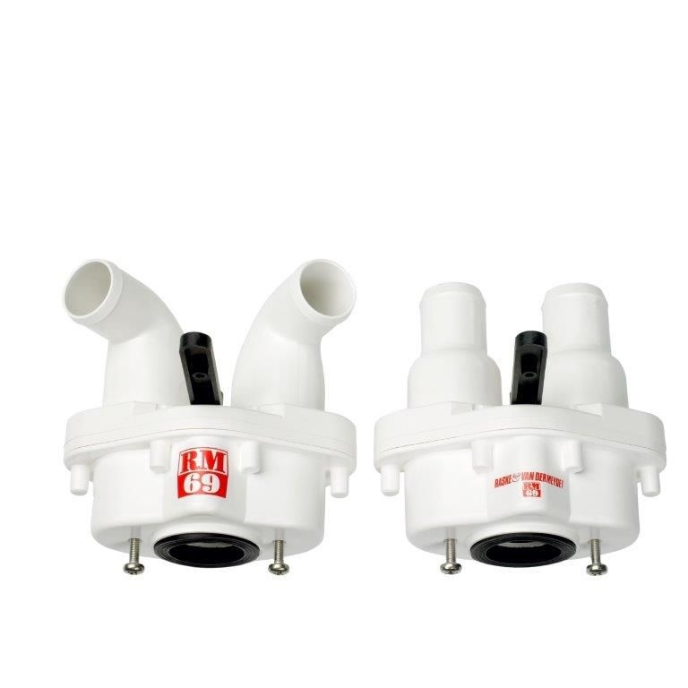 RM69 Tweewegkraan set A slangaansluiting 90 gr.