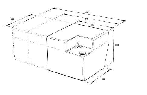 RM69 Vuilwatertank 50 ltr