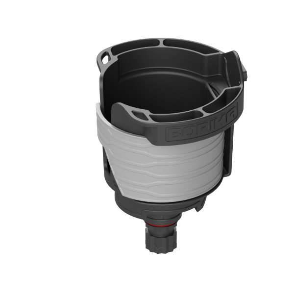 Borika bekerhouder met opberg functies zwart/grijs