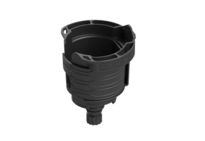 Borika bekerhouder met opbergfuncties zwart