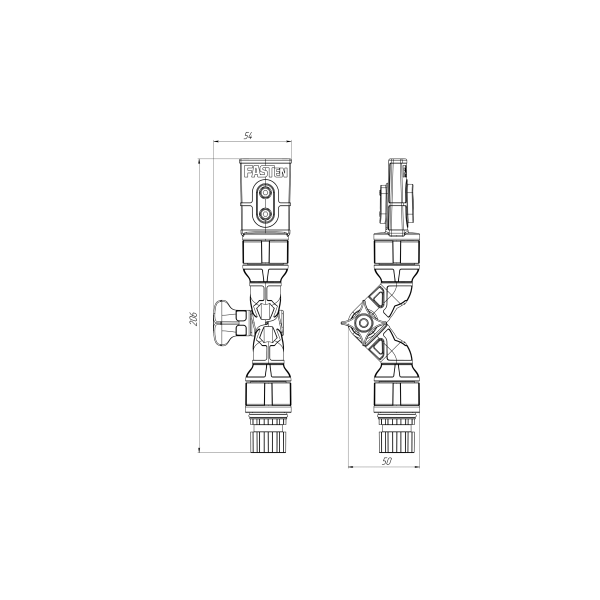 Borika draaibare en kantelbare houder voor navigatielampen