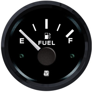 Ultra Black Fuel level gauge E -1/2- F - 0-190 Ohm