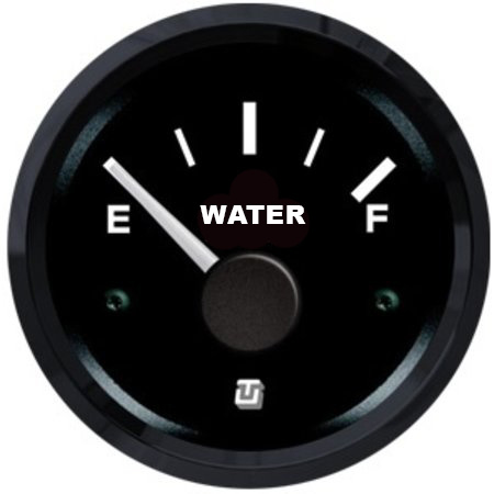 Ultra Black Watertankmeter, 53mm