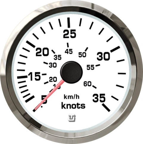  Ultrawhite SS Speedometer - 35 knot