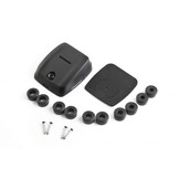 Scanstrut Dekdoorvoer horizontaal voor dubbele kabel 6-10 mm zwart