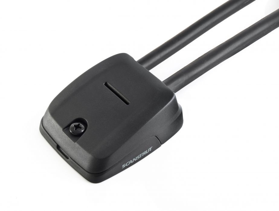 Scanstrut Dekdoorvoer horizontaal voor dubbele kabel 6-10 mm zwart