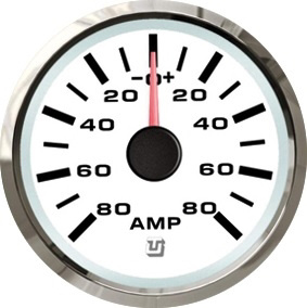 Ultrawhite SS Ammeter ± 80 A with shunt