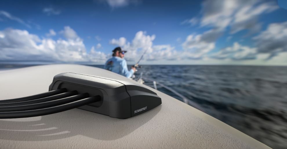 Scanstrut Dekdoorvoer horizontaal voor meerdere kabels tot 15 mm zwart