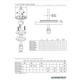 Scanstrut Dekdoorvoer LP kabel 2-8 mm en max connector 16 mm RVS