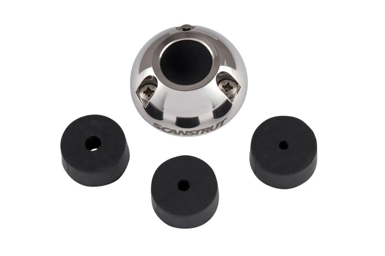 Scanstrut Dekdoorvoer Ø49 mm RVS voor kabel 9-14 mm