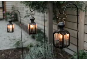 Barebones Box Candle Lantaarn brons