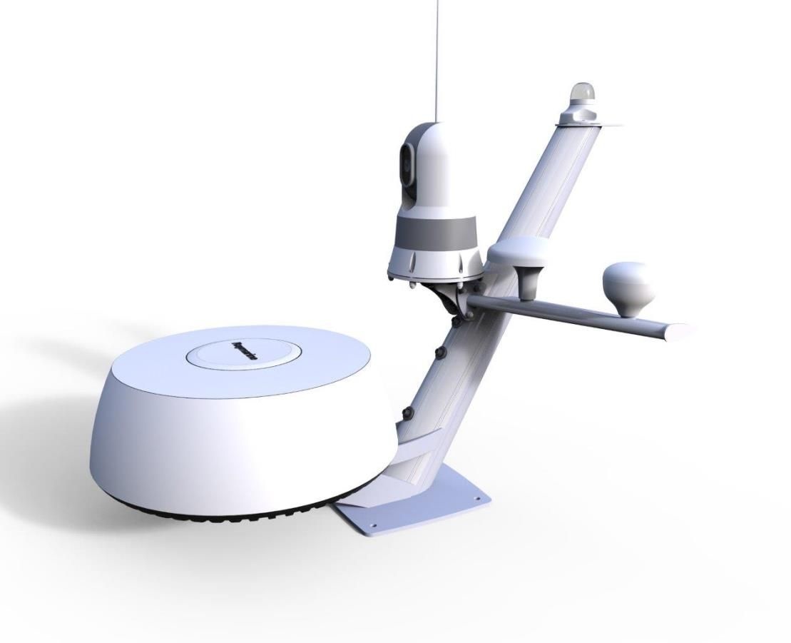 Scanstrut Mast conisch voor radar domes, verlichting, camera en GPS/VHF antenne