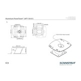 Scanstrut PowerTower aluminium 150 mm