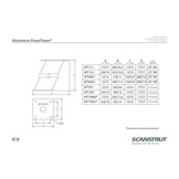 Scanstrut PowerTower aluminium 150 mm open array universeel