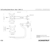 Scanstrut Radarbeugel cardanisch - mastmontage (Furuno radars)
