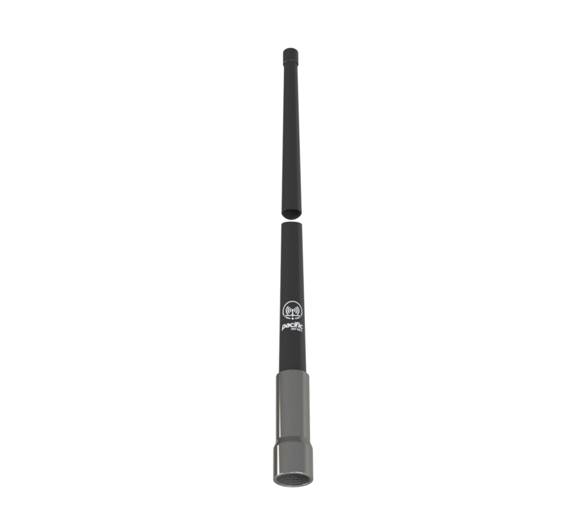 Pacific Aerials LongReach Pro - P6125 VHF 1,8m UltraGlass antenne Zwart