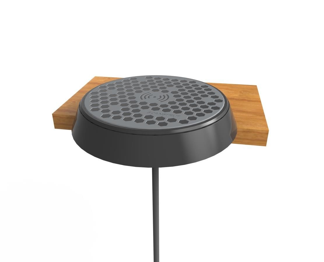Scanstrut ROKK oplader draadloos en waterdicht opbouw 17 mm (12/24V)