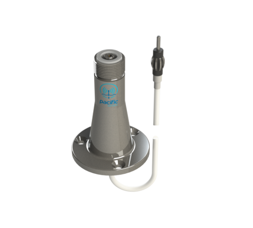 Pacific Aerials SeaMaster - P6167 FM+AM RVS deksteun+5m kabel