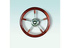 Ultraflex stuurwiel V66 - Mahonie RVS spaken 350mm