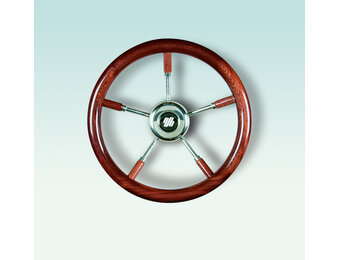 Ultraflex stuurwiel V66 - Mahonie RVS spaken 350mm