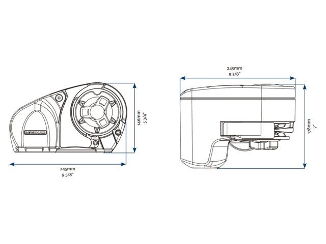 Lewmar Ankerlier pro-fish 700 6/7mm kit