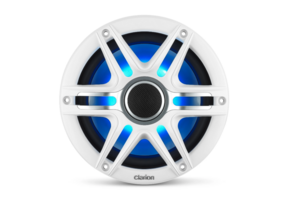 Clarion Speakers Sport (7.7-inch/ 60W) met RGB LED verlichting wit en metallic gray CMSP-771RGB-SWG