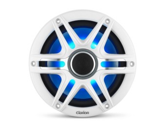 Clarion Speakers Sport (7.7-inch/ 60W) met RGB LED verlichting wit en metallic gray CMSP-771RGB-SWG