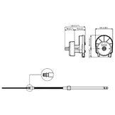 Ultraflex Stuurkabel M58 9FT 2.80M