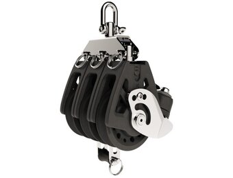 Lewmar 3-schijfs Synchro blok met hondsvot en klem Optimale lijn Ø: 6 mm